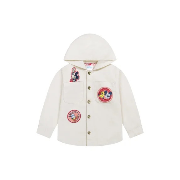Mickey and Friends Toddler Boy Twill Shacket, Sizes 12M-5T | Walmart (US)