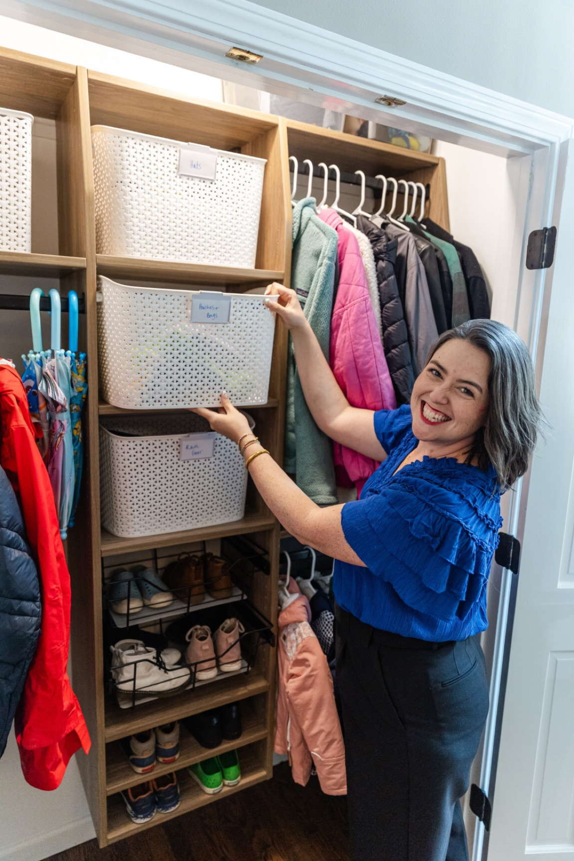 Closet organization - entryway closet storage ideas!

#LTKHome #LTKFamily #LTKFindsUnder50