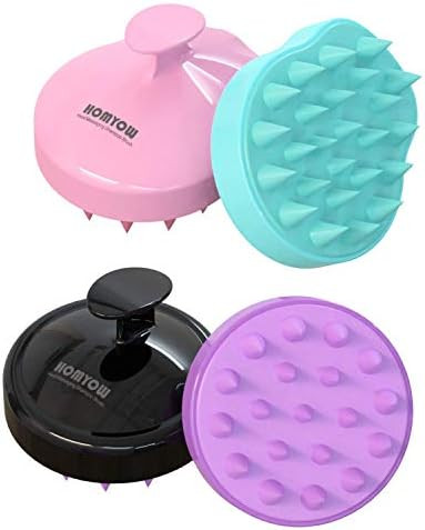 Amazon.com: Hair Shampoo Brush Scalp Massager - Soft and Comfortable Silicone Head Massager,Exfol... | Amazon (US)