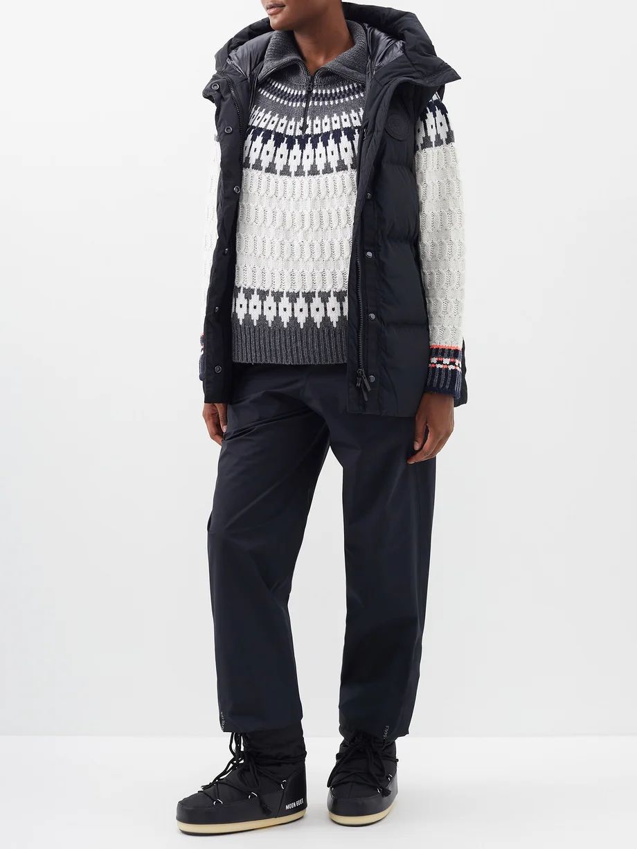 Dargy zipped-collar cable-knit sweater | Matches (US)