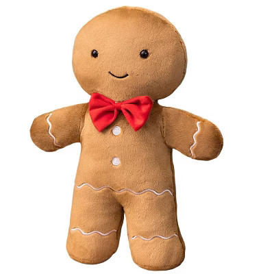 Aoibox Christmas Gingerbread Man Plush Pillow 14.7 Inch Stuffed Decorative Throw Cushion for Sofa Bed Holiday Home Decor 1 Piece | Target