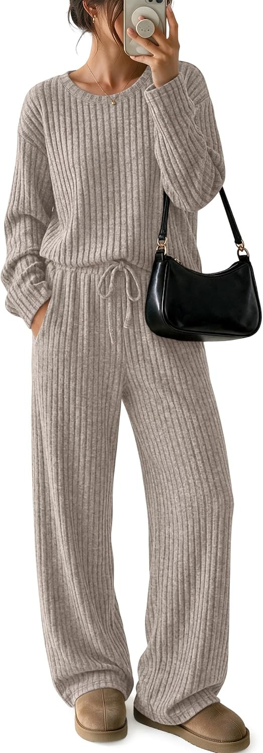 LILLUSORY Womens Lounge Sets 2 Piece Matching Pajamas Fall Outfits 2026 | Amazon (US)