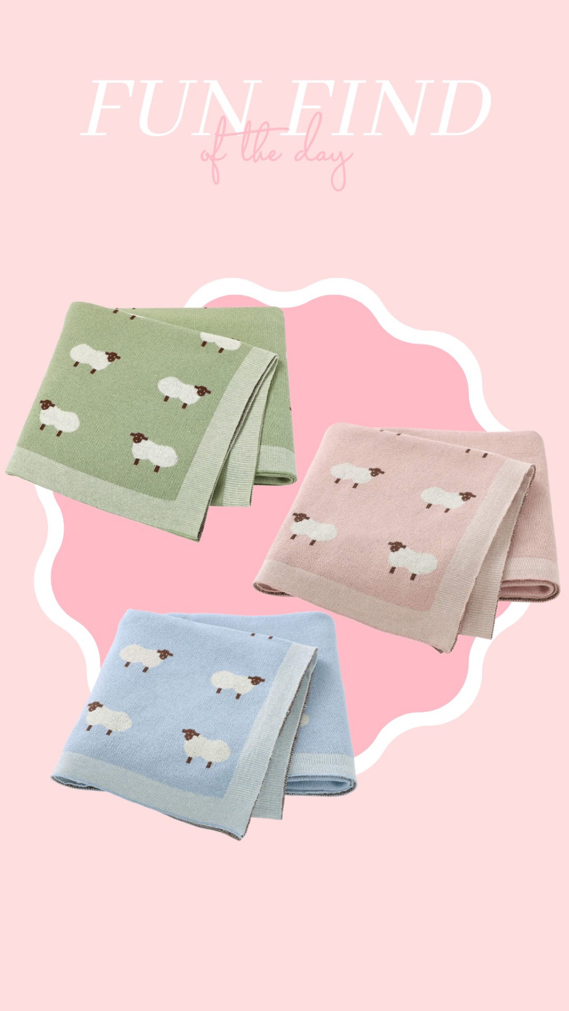 The sweetest knit baby blanket 🤍 comes in multiple colors! 

#LTKbaby #LTKunder50 #LTKfamily