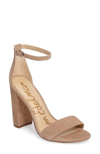 Women's Sam Edelman Yaro Ankle Strap Sandal, Size 5 M - Beige | Nordstrom