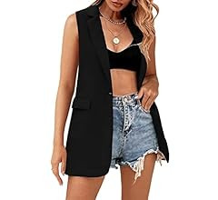 Febriajuce Women's Casual Long Sleeve Lapel Oversized Button Work Office Blazer Suit Jacket | Amazon (US)