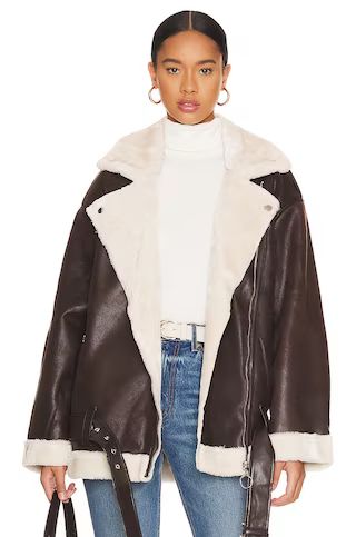 Suede Bonded Faux Fur Moto Jacket
                    
                    WeWoreWhat | Revolve Clothing (Global)