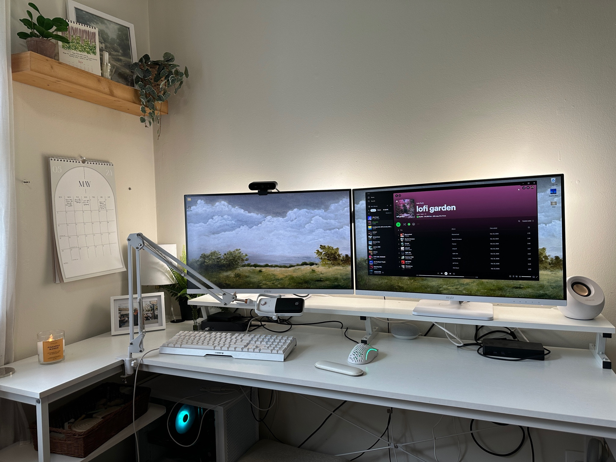 My desk set up for gaming! My computer is the NZXT Player One Prime! 🖥️👾

#LTKHome #LTKGiftGuide #LTKFindsUnder100
