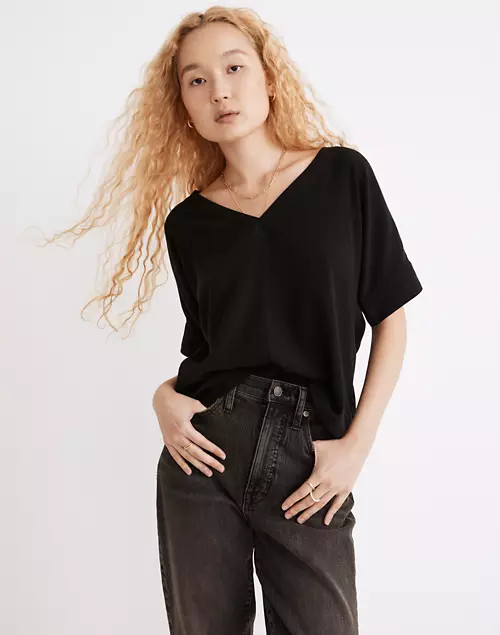 V-Neck Dolman-Sleeve Top | Madewell