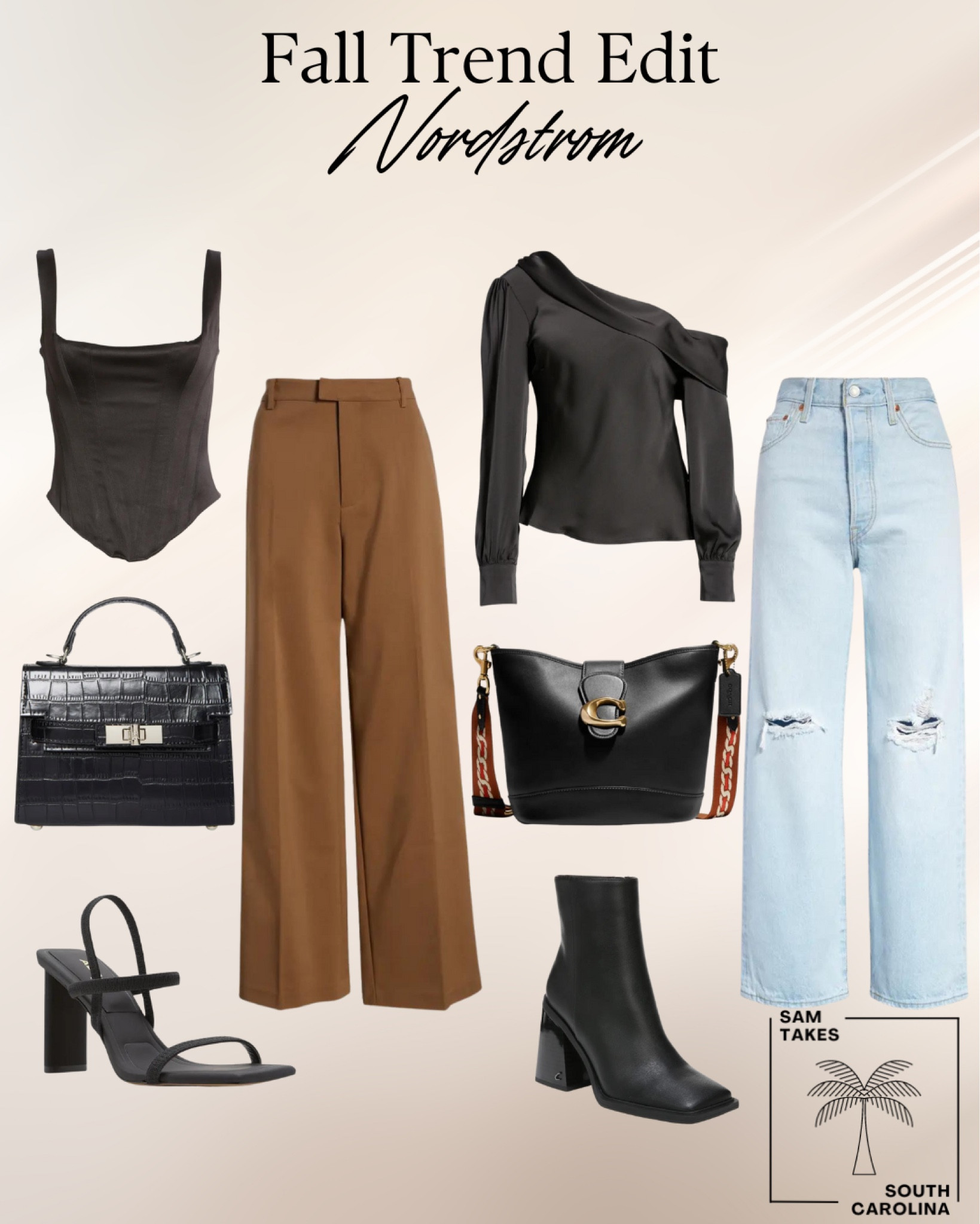 Corset tops, crocodile purses & more are trendy this fall! Shop these Nordstrom looks for the perfect summer to fall look. 

Corset, flare pants, denim, high waisted jeans, coach purse, handbag, boots, Sam Edelman, Steve Madden, sale  

#LTKSale #LTKunder100 #LTKstyletip