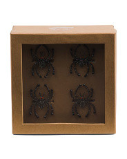 Set Of 4 Beaded Spider Napkin Rings | Marshalls