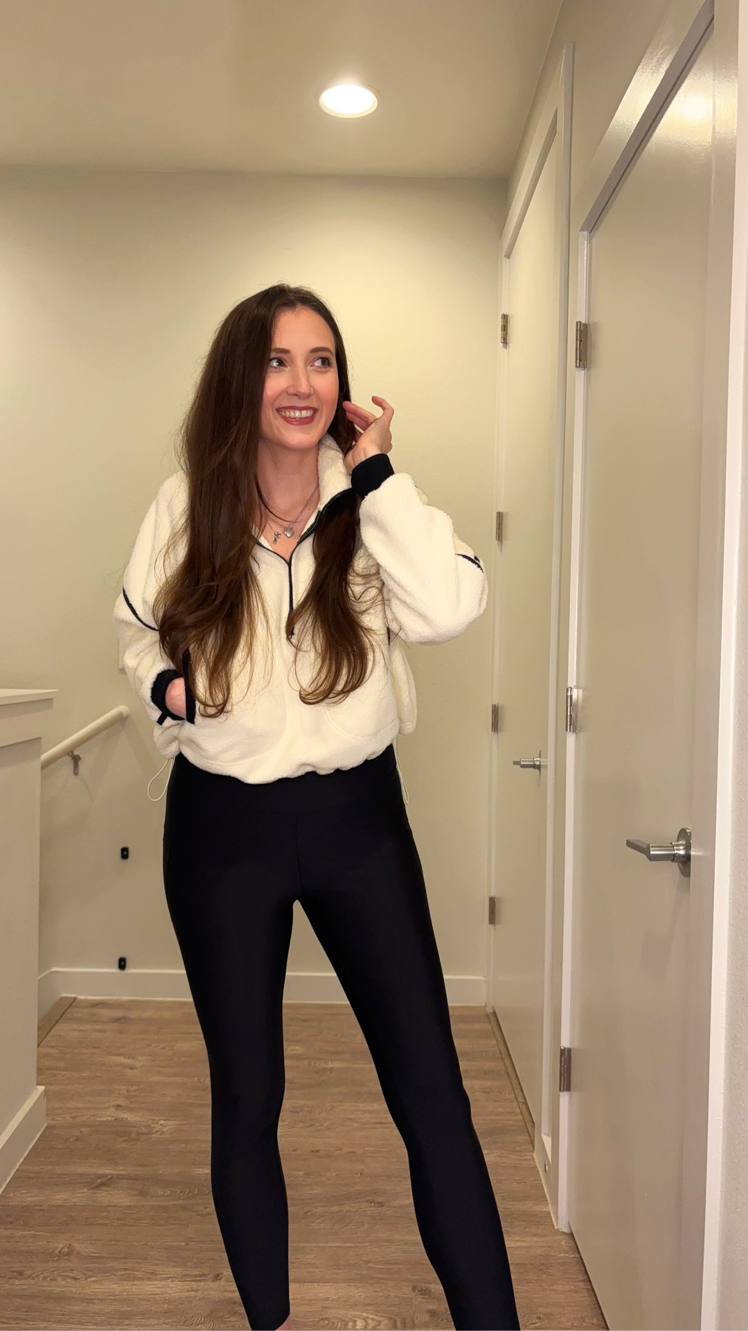 New @qinsen_official try on and styling! This chocolate brown cardigan is so versatile and the quality is insanely good! With the cold front that blew in last night this amazing black and white pull over is perfect to keep me warm while running errands. 

#LTKgrwm #LTKSaleAlert #LTKmomlife