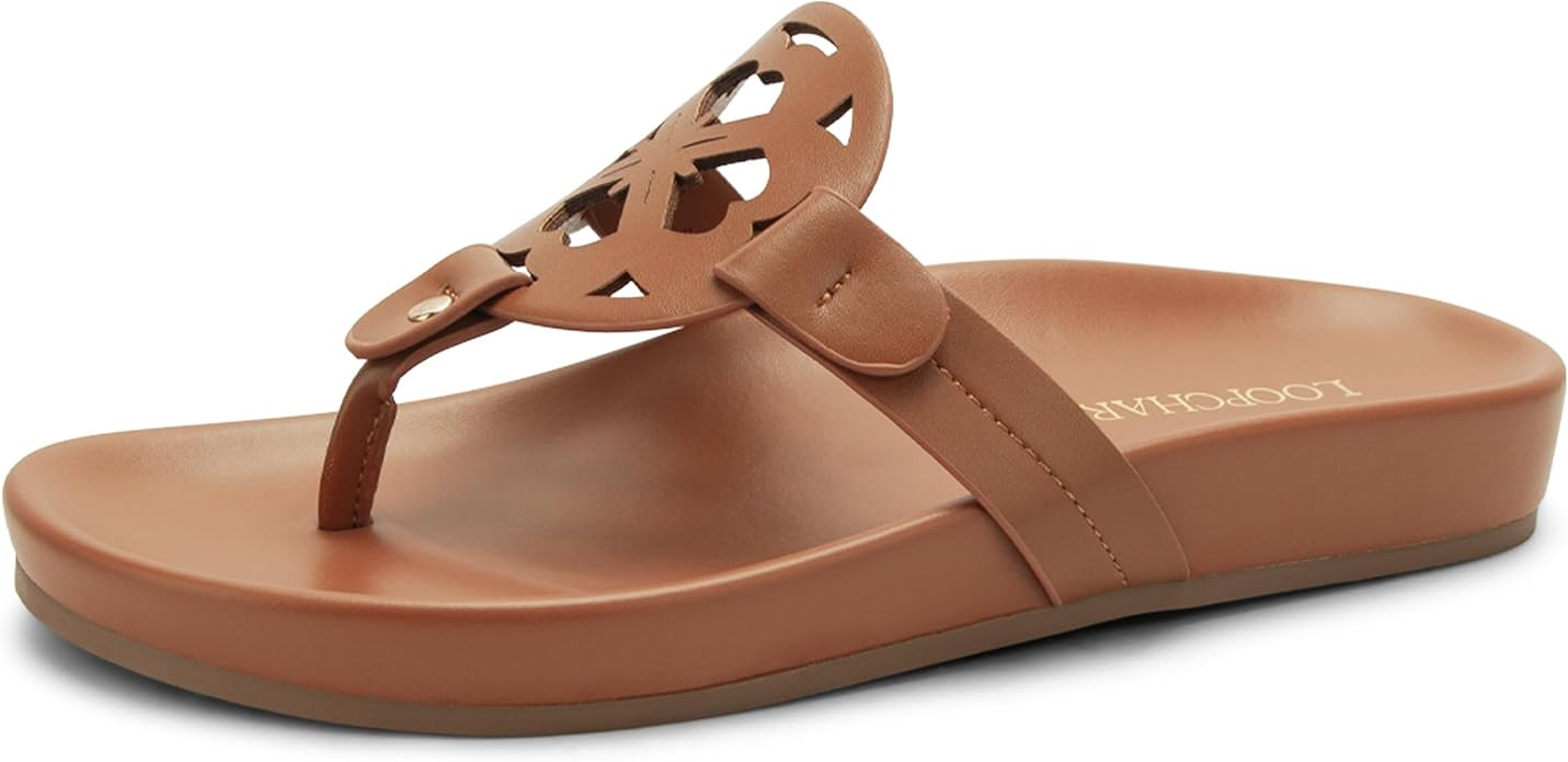 Women's Flip Flops Thong Sandals Comfortable Flat Slippers Breathable Beach Dressy Slide for Summ... | Amazon (US)