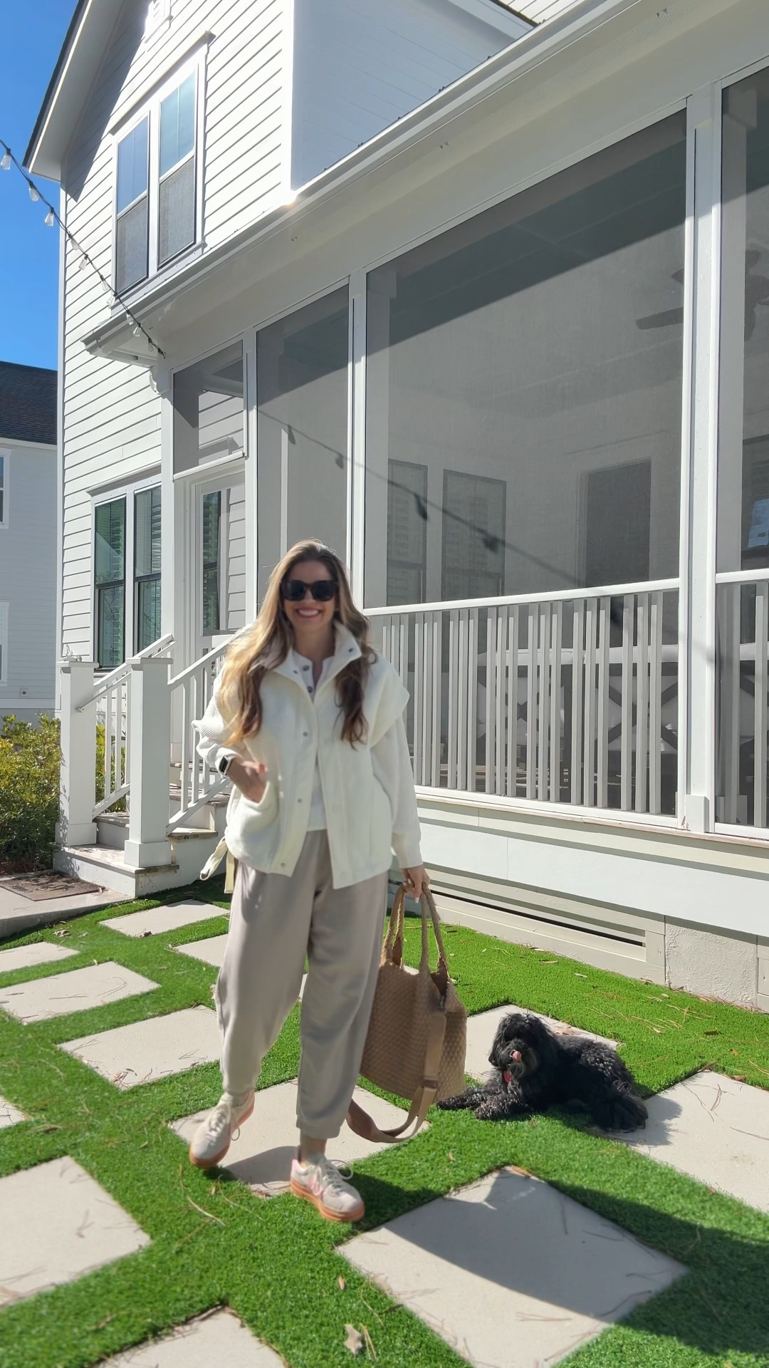 Cozy ootd, fleece vest with side ties on a great sale and comes in a bunch of colors, Free People style for less, Aerie sweatpants, old navy thermal top and adidas sneakers. SOL and Selene bag  

#LTKSaleAlert #LTKootd #LTKFindsUnder50