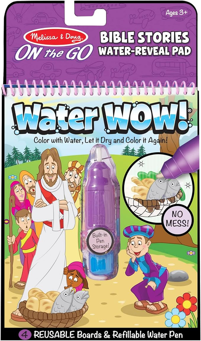 Melissa & Doug On the Go Water Wow! Water Reveal Pad: Bible Stories - Stocking Stuffers, Travel T... | Amazon (US)