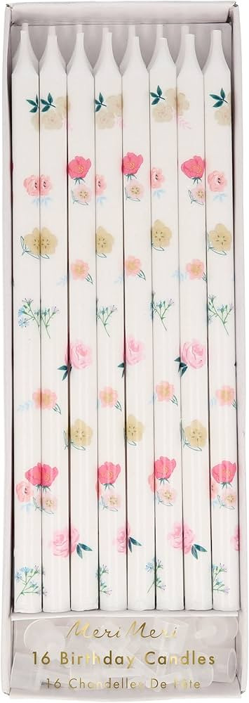 Meri Meri Floral Pattern Candles (Pack of 16) | Amazon (US)