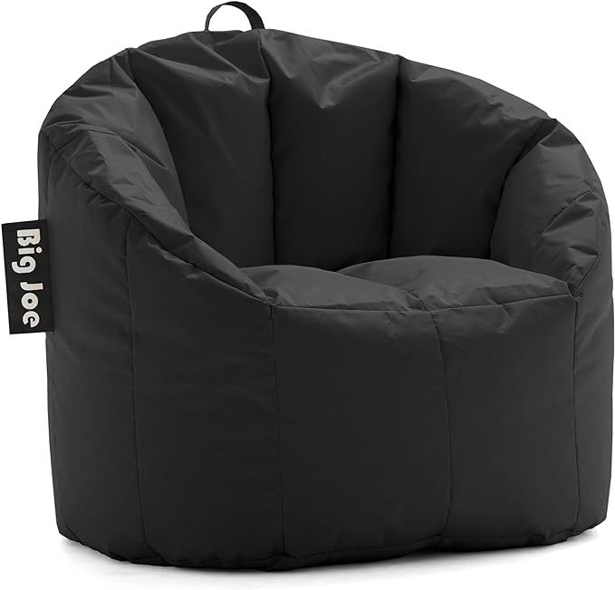 Big Joe Milano Bean Bag Chair, Black Smartmax, Durable Polyester Nylon Blend, 2.5 feet | Amazon (US)