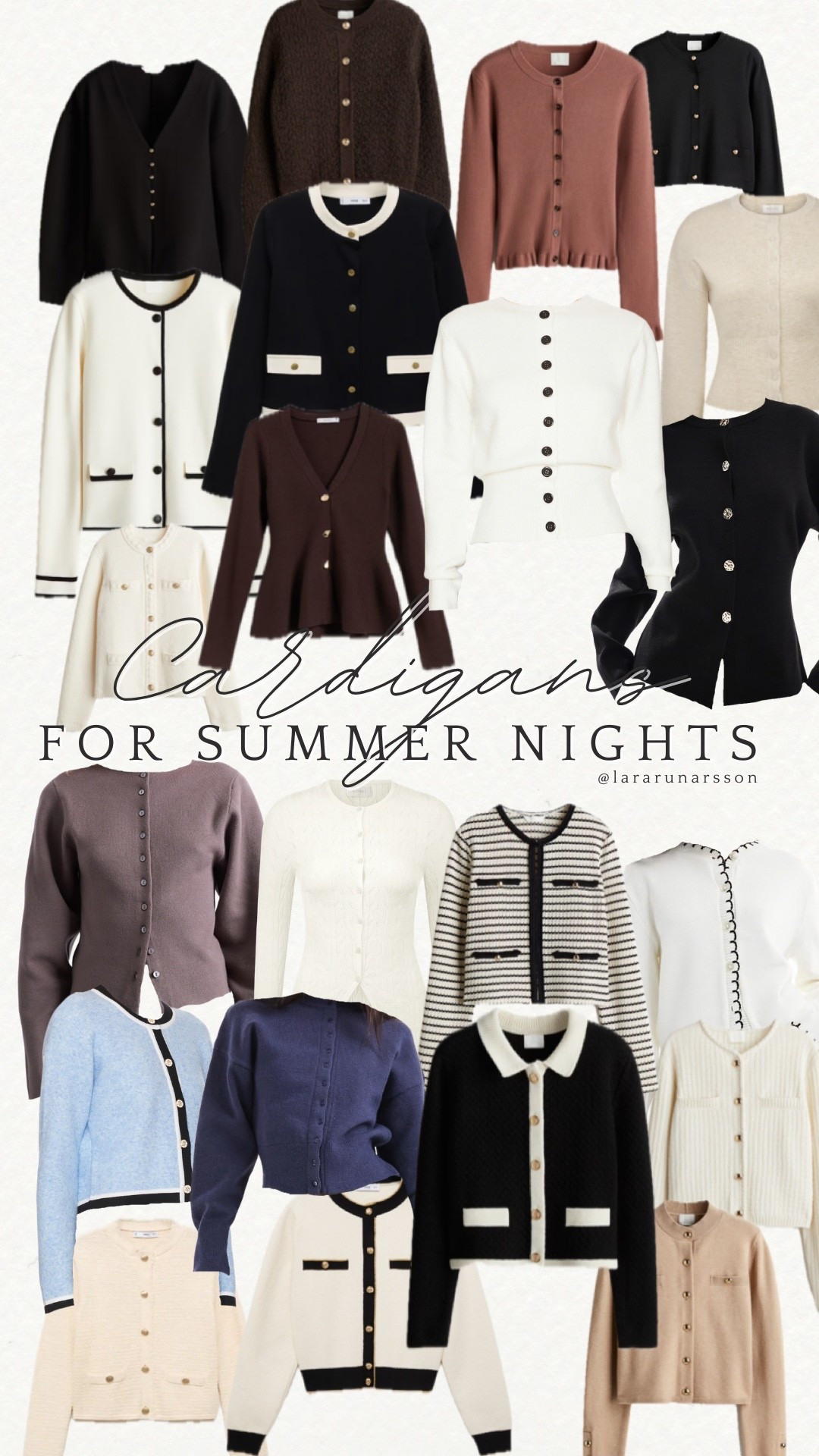Cardigans for summer nights 

#LTKstyletip #LTKsummer #LTKeurope