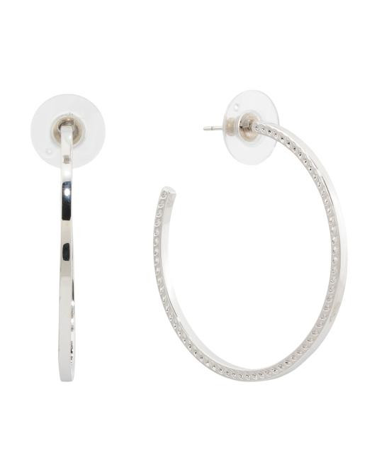 Made In Thailand Silver Sylvie Hoop Earrings | Earrings | TJ Maxx | TJ Maxx