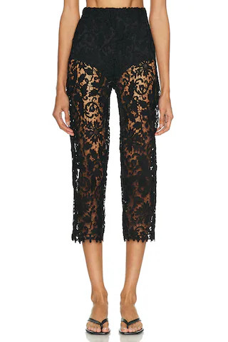 Gabrielle Lace Capri Pant | FWRD 