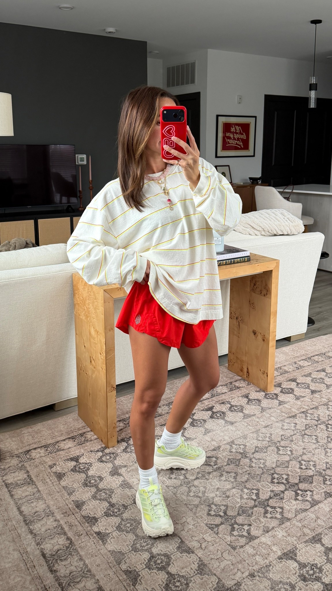 Small tee XS shorts in red!