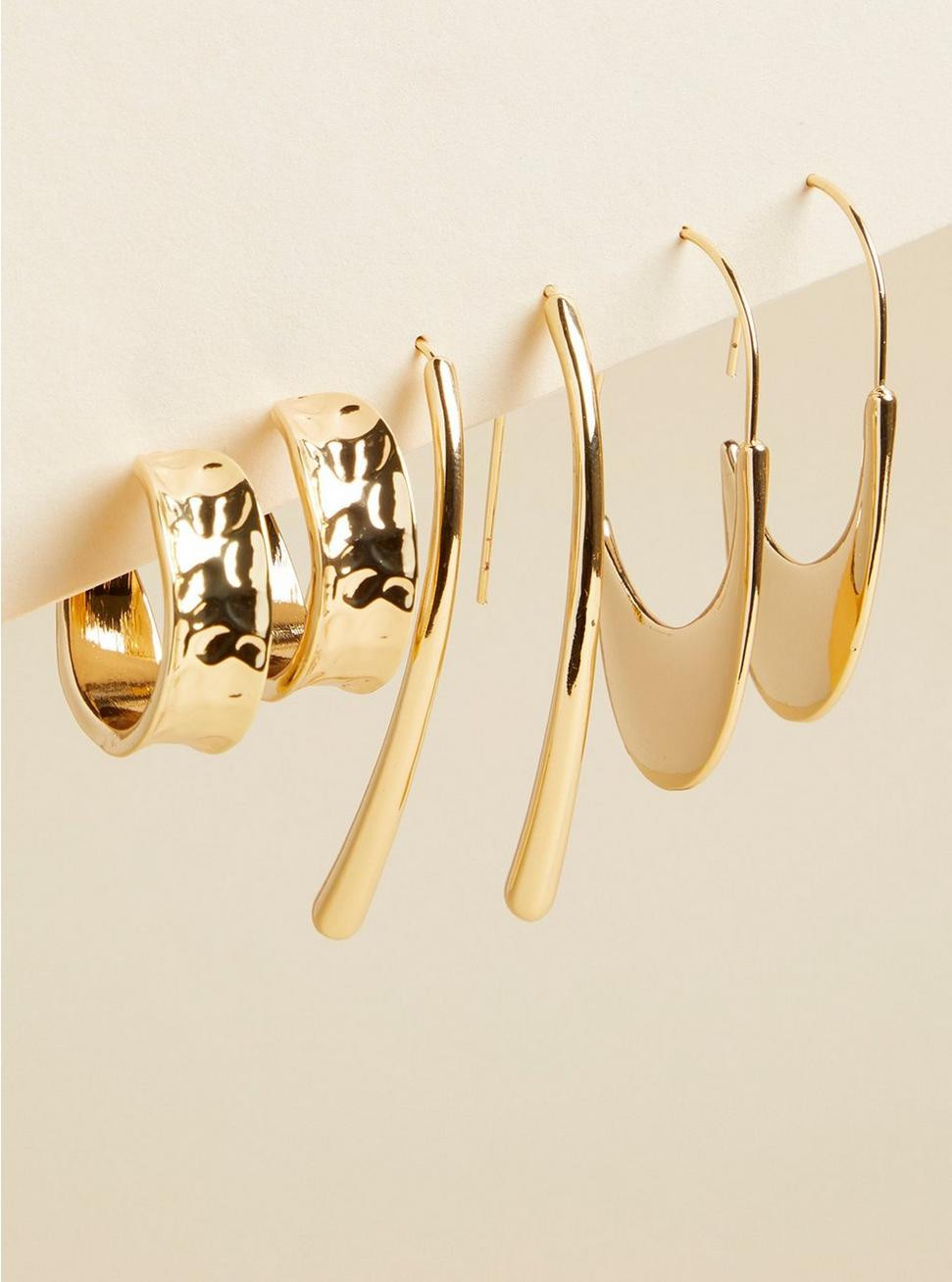 Hoop And Bar Drop Earring Set | Torrid (US & Canada)