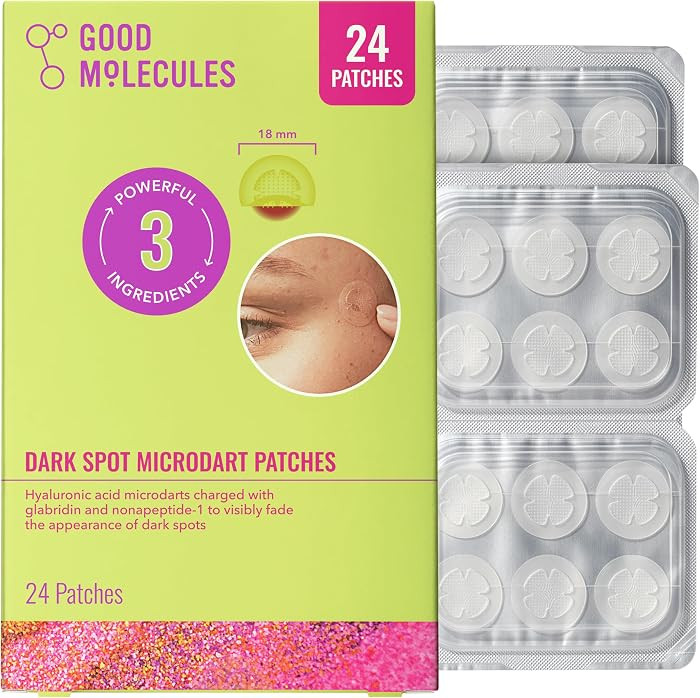 Good Molecules Dark Spot Microdart Patches for Face, Targeted Treatment with Glabridin & Nonapept... | Amazon (US)
