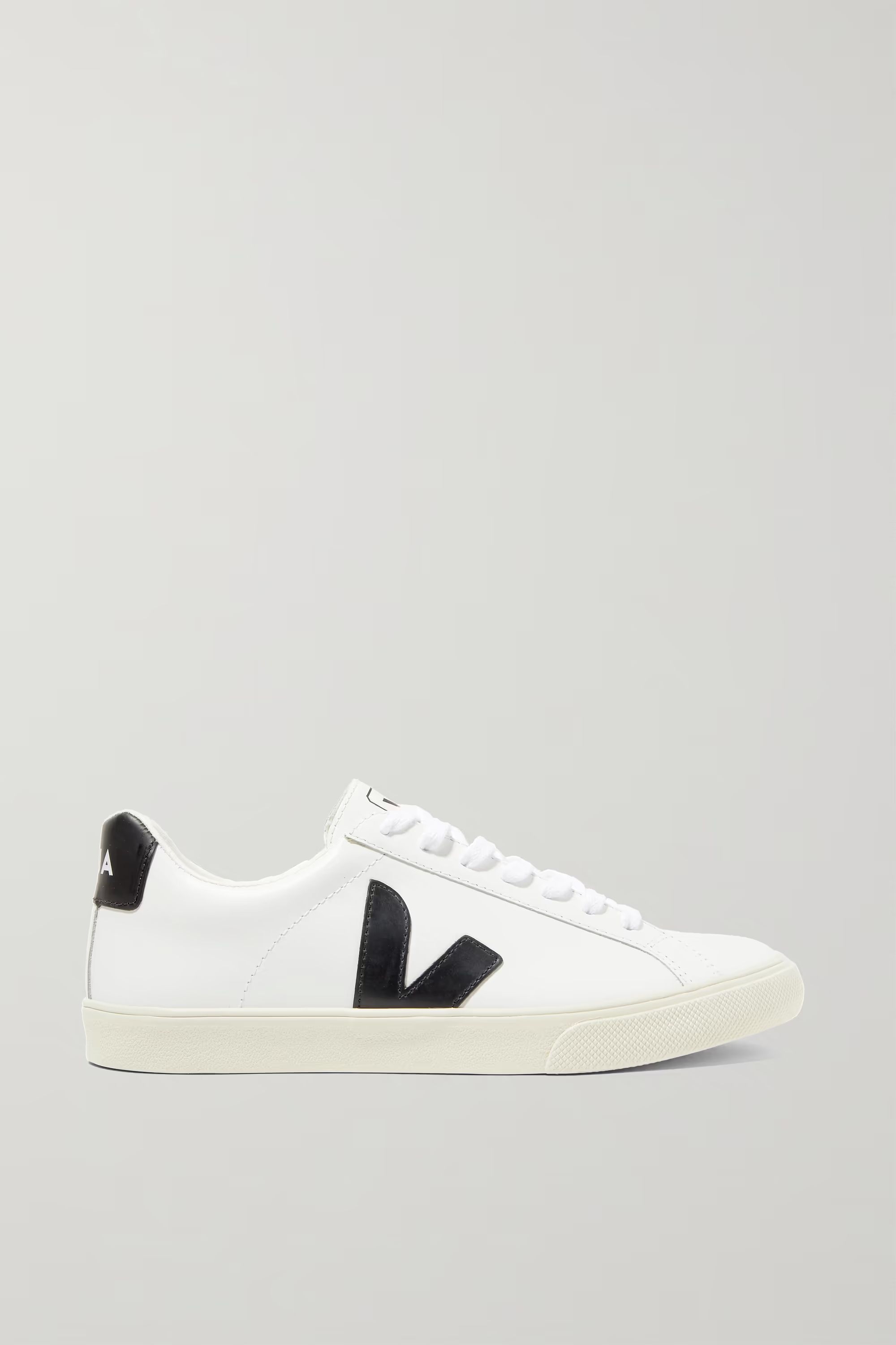 + NET SUSTAIN Esplar rubber-trimmed leather sneakers | NET-A-PORTER (US)