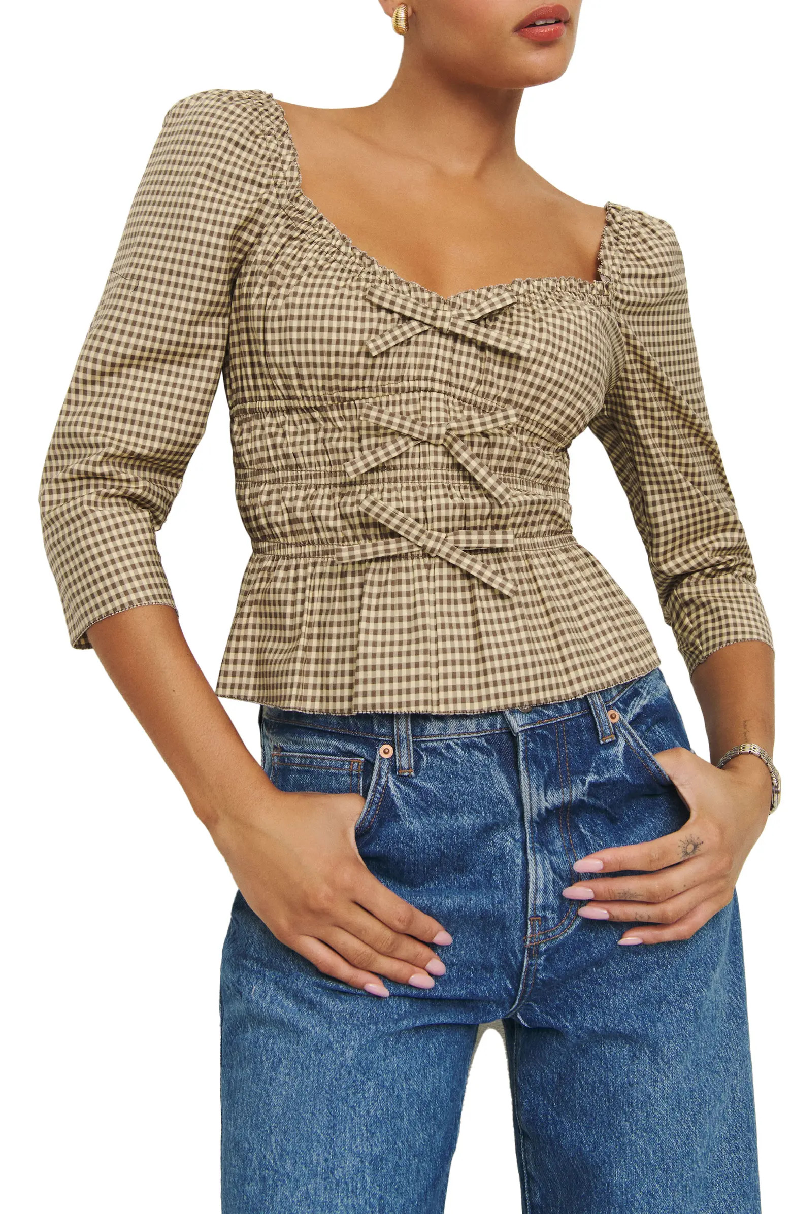 Lauryn Gingham Cotton Top | Nordstrom