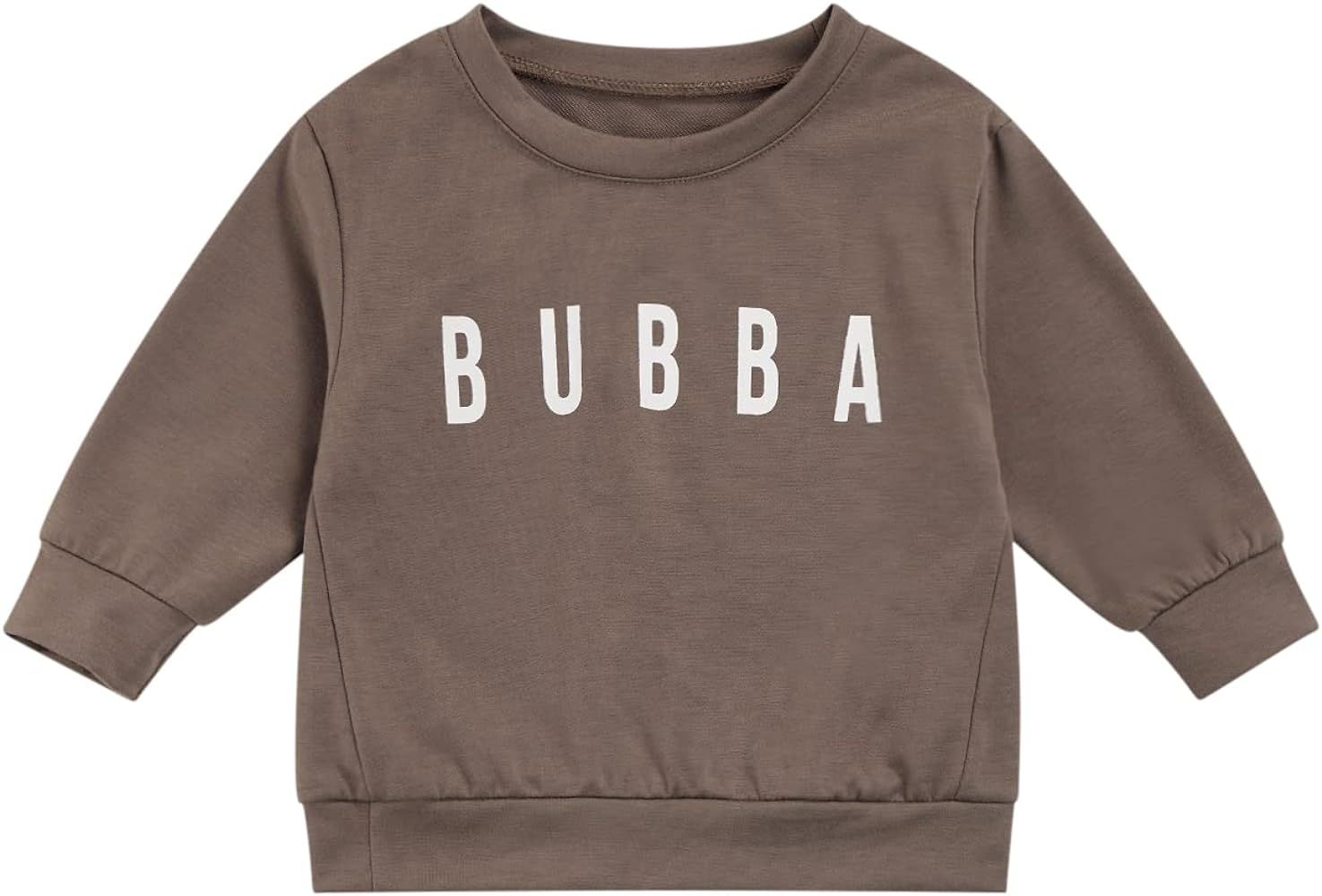 Kid Baby Girls Boys Crewneck Sweatshirt Bubba/SIS Long Sleeve Pullover Tops Oversized Sweater Shirts | Amazon (US)