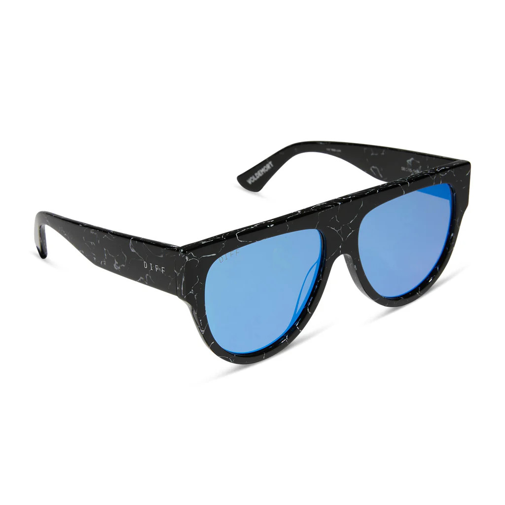VOLDEMORT™️ - BLACK LIGHTNING + BLUE FLASH SUNGLASSES | DIFF Eyewear
