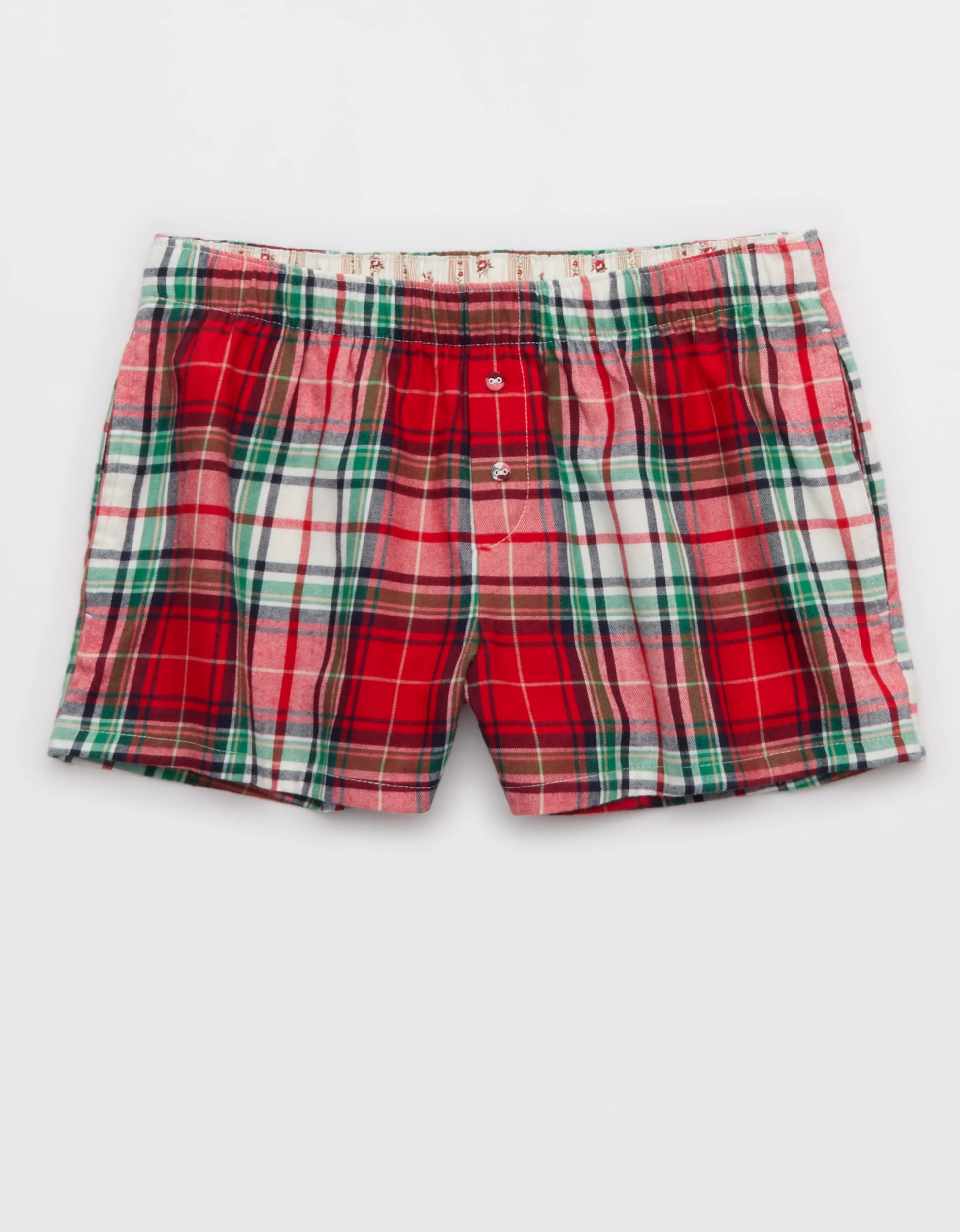 Aerie Checked Out Flannel Boxer | Aerie