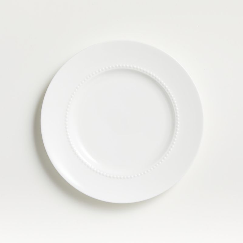 White Pearl Salad Plate + Reviews | Crate and Barrel | Crate & Barrel