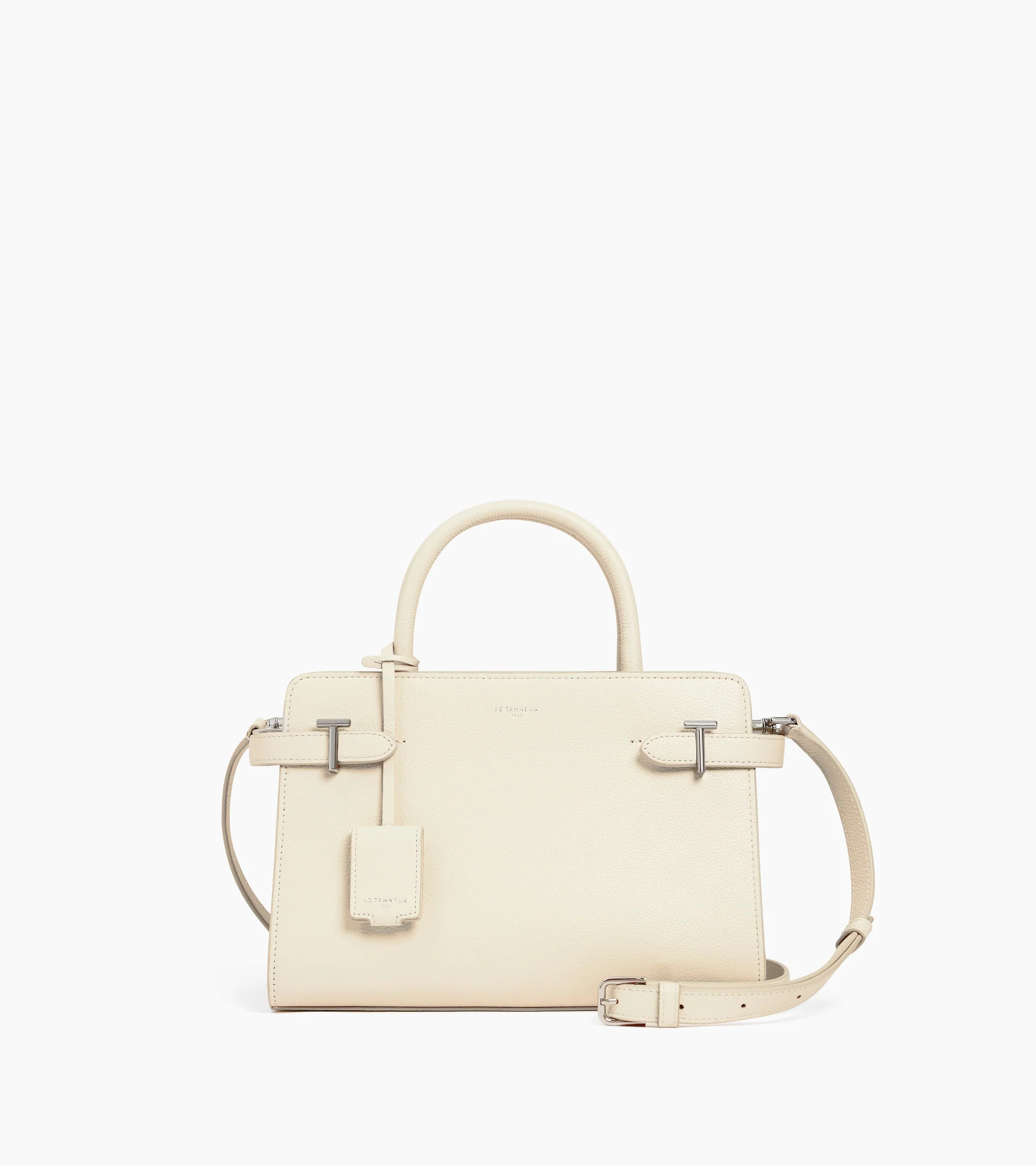 Emilie medium-sized handbag in grained leather | Le Tanneur