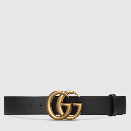 Cinturón de piel con hebilla doble G | Gucci (EU)