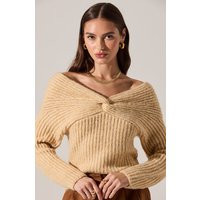 ASTR the Label | Franisbel Twist Front Sweater in Butter yellow | Size XS | ASTR The Label (US)
