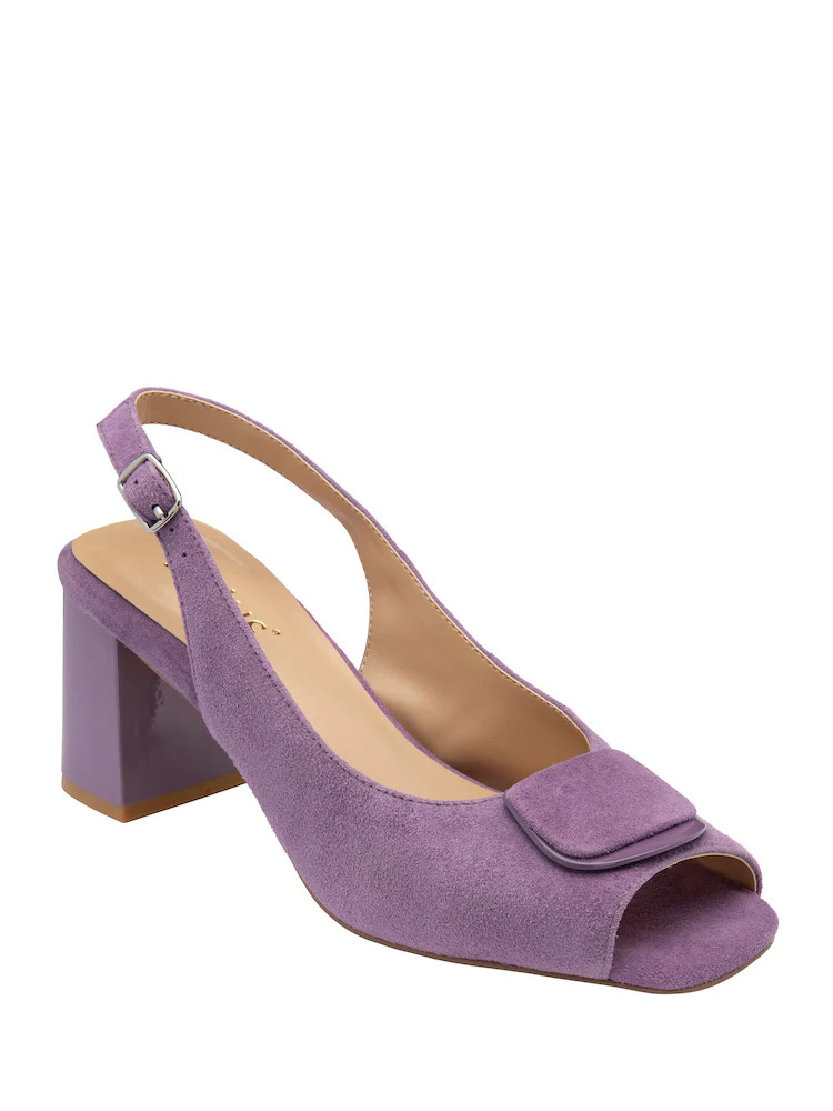 Paars - Lotus Peeptoe Court Sandalen | Next EU