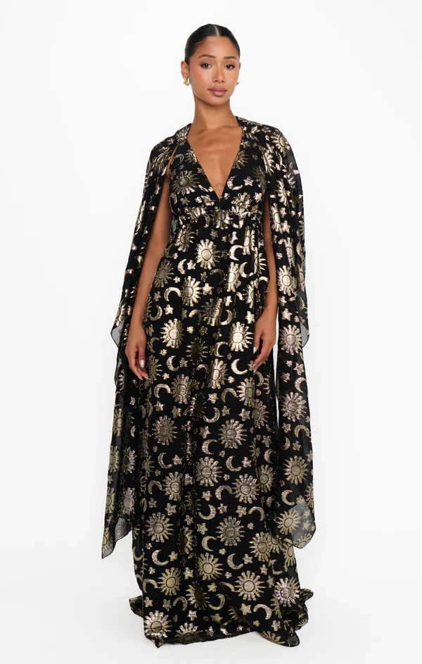 Wanderlust Maxi Dress ~ Celestial Shimmer Chiffon | Show Me Your Mumu