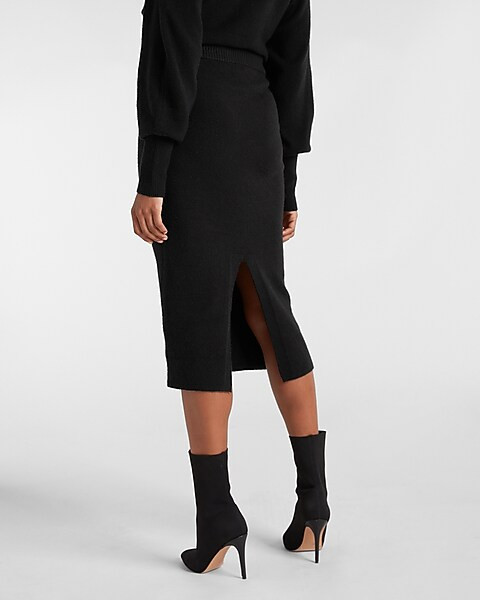 Cozy Midi Sweater Pencil Skirt | Express
