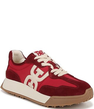 Langley Suede and Nylon Lace-Up Retro Sneakers | Dillard's