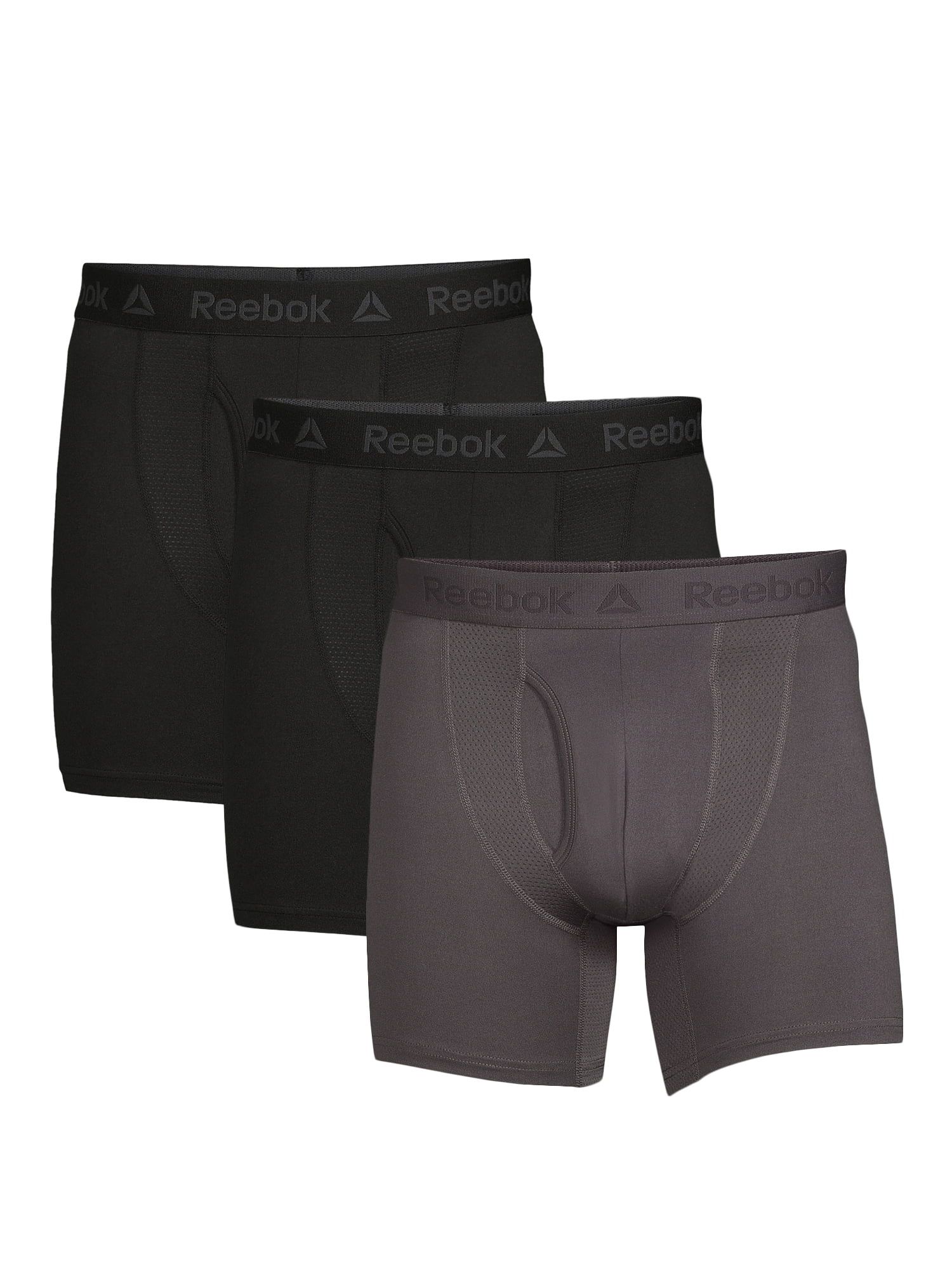 Reebok Men's Tech Comfort Sport Soft Boxer Brief, 3-Pack | Walmart (US)