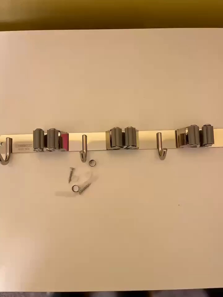 Say goodbye to clutter and hello to organization! 🙌🧹 This heavy-duty wall-mounted mop & broom holder keeps my closet and garage tidy while maximizing space. Perfect for laundry rooms, utility closets, or even the garage—everything stays neatly in place!  

 #LTKOver40 #LTKHome #LTKFindsUnder50