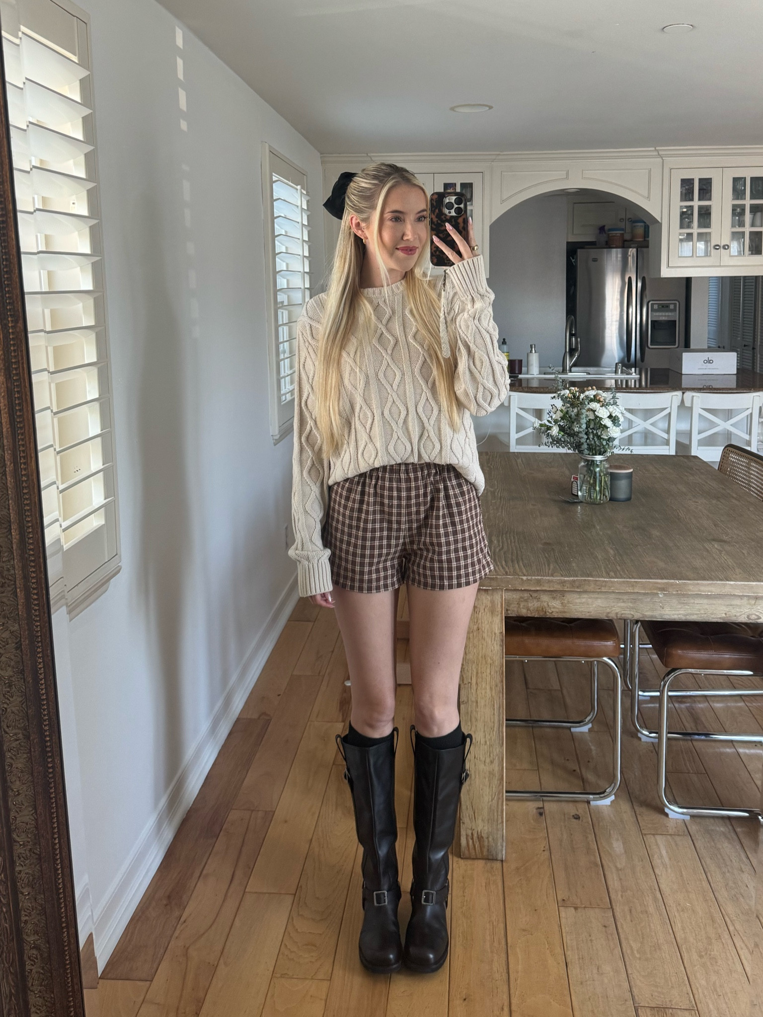 Cozy fall and winter outfit. Favorite biker boots! 

#LTKFindsUnder50 #LTKShoeCrush #LTKStyleTip