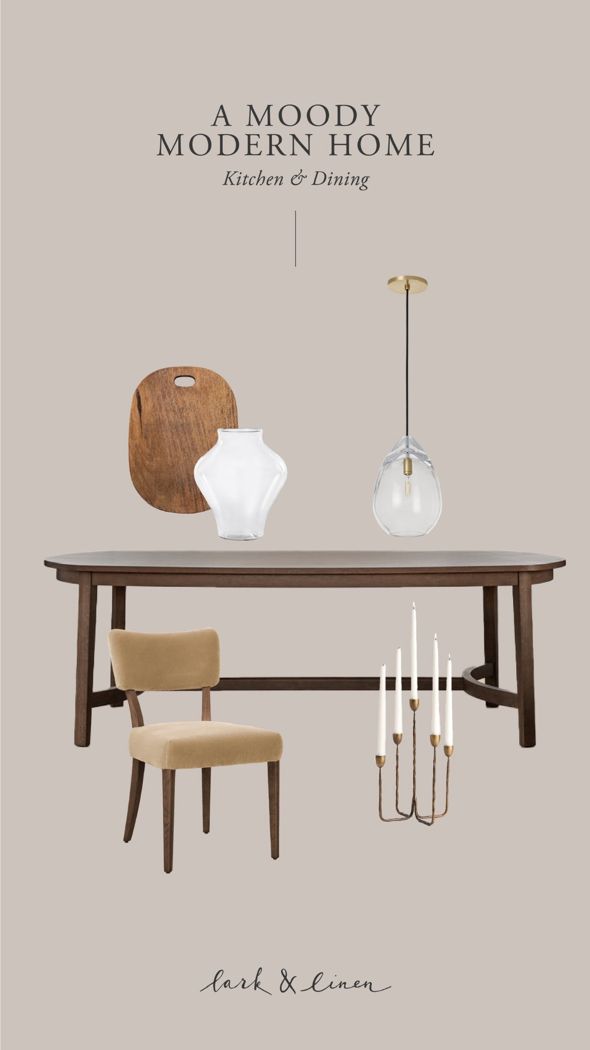 A moody modern dining room 

#LTKHome