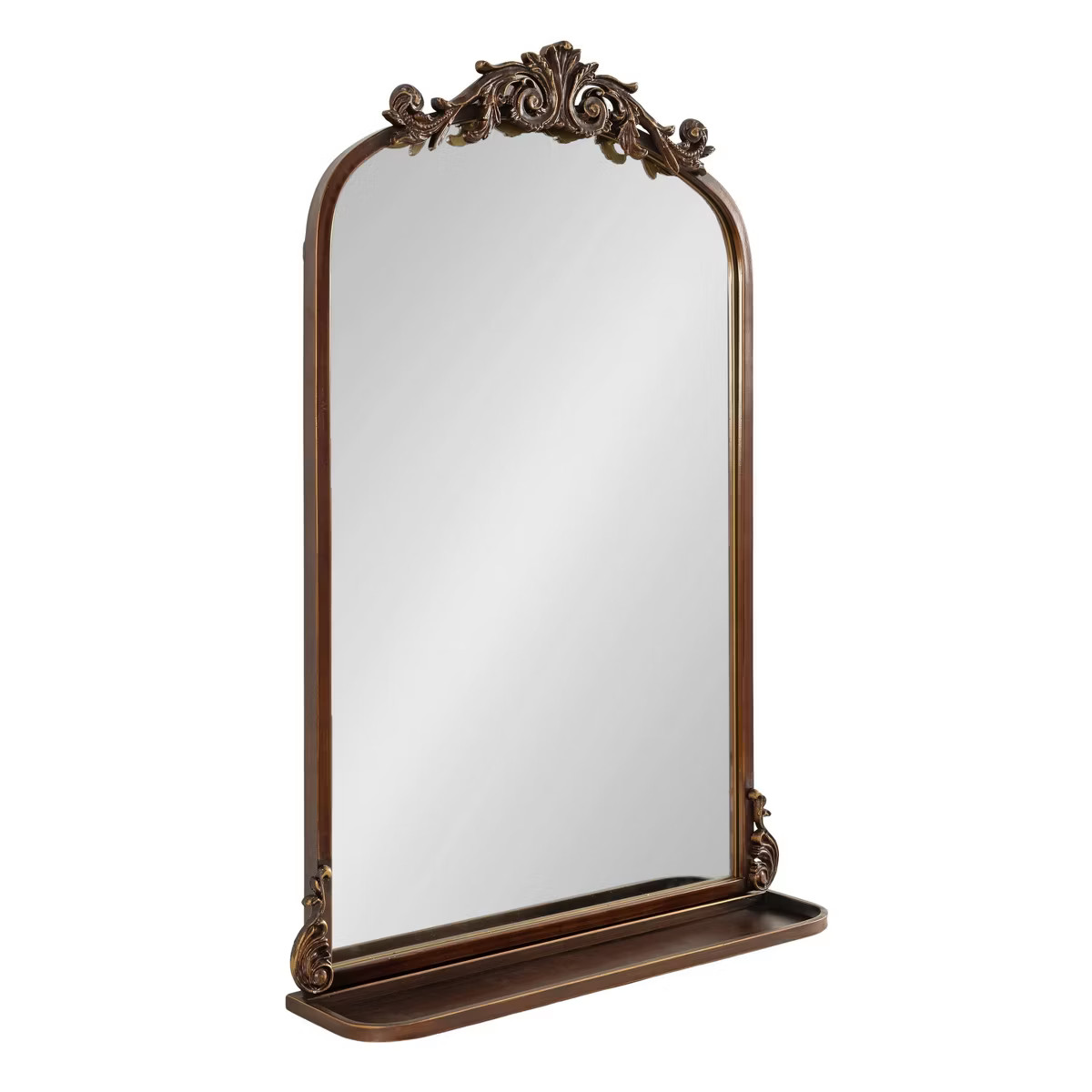Kate & Laurel All Things Decor Arendahl Traditional Vintage Arch Mirror with Shelf | Target