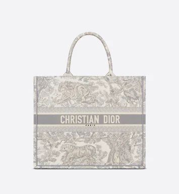 Ricamo Toile de Jouy grigio (42 x 35 x 18,5 cm) | Dior Couture