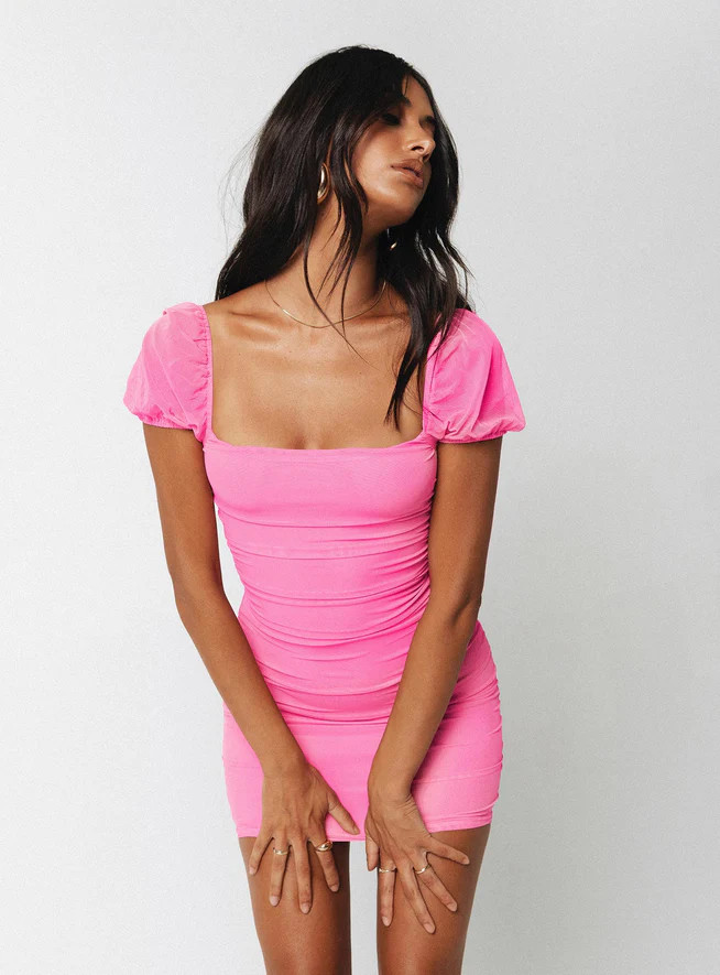 Charvi Mini Dress Pink | Princess Polly US