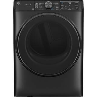 GE 7.8 cu.ft. Smart Front Load Electric Dryer in Carbon Graphite with Steam and Sanitize GFD65ESP... | The Home Depot