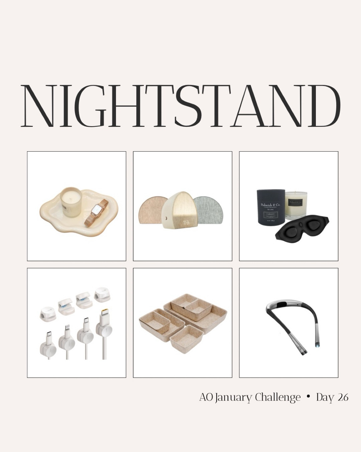 😴 Nightstand! Day 26 of the #aullorganizedchallenge

👀 Take a few moments today to look at that table next to your bed. Does it help create feelings of calm, rest and relaxation? Or is it a catchall of every book, magazine, candy wrapper and lip balm you’ve used for the past few years?

🍫 Not to brag, but I love to cram Reeses wrappers in the back of my drawer while I binge watch trash tv. Because when they’re out of sight I can convince myself eating 75% of a miniatures family size bag didn’t happen. Follow for more health and fitness tips. 💡

☝🏻 ANYWAY! Take a look at your bedside table and see what you can do to CREATE THE CALM we all need these days 🧘🏻‍♀️

- Empty the drawers/surface
- Re-home items that no longer belong
- Throw away the trash
- Only put items back that you NEED, USE and LOVE.

Everyone is different. A few things I keep in mine:

* Books (not a whole shelf’s worth. 4 tops!)
* Kindle
* Kindle charger
* Lip balm
* Eye mask
* Blue light glasses
* Book light
* Daily meds/vitamins


#LTKFindsUnder50 #LTKFamily #LTKHome