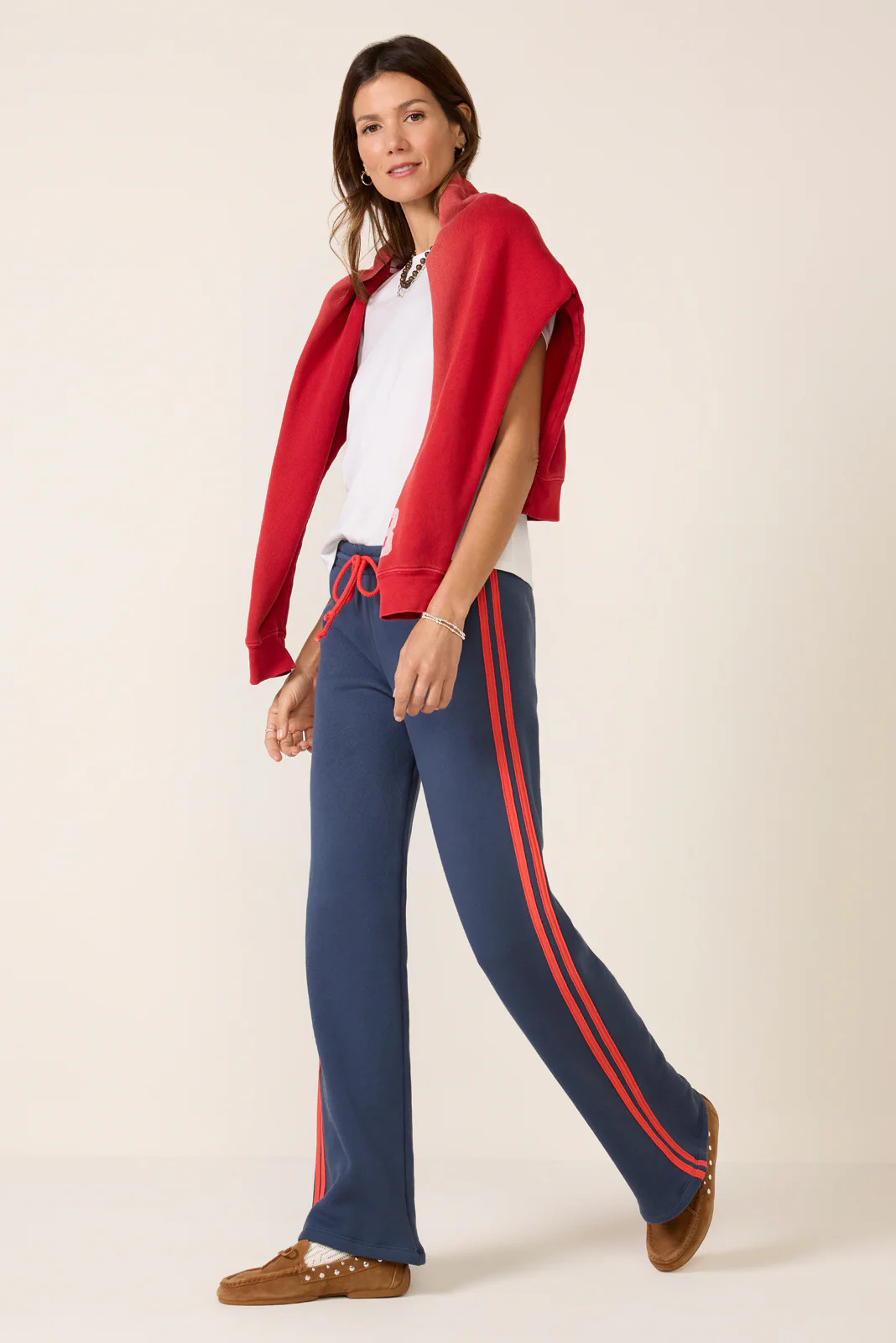 Solid Wide Leg Track Pant | Evereve