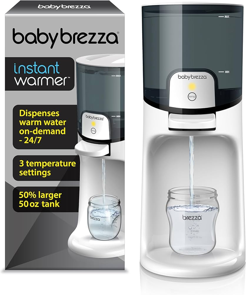 Baby Brezza Instant Baby Bottle Warmer - Fast Water Warmer Instantly Dispenses 24/7 in 3 Temperat... | Amazon (US)